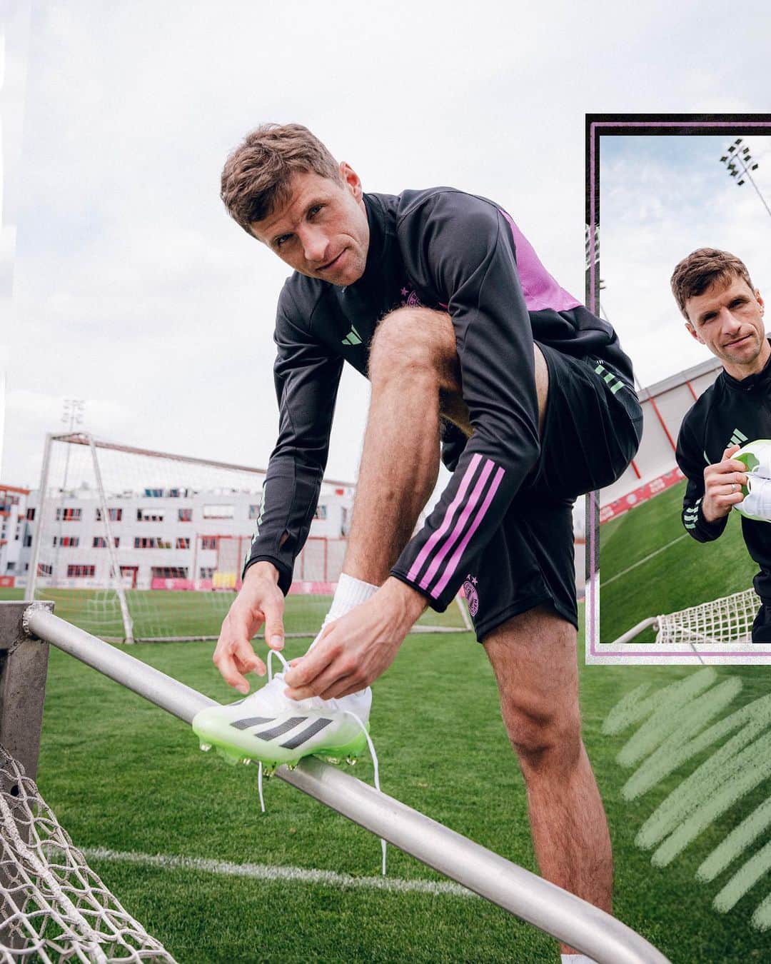 トーマス・ミュラーのインスタグラム：「ANZEIGE  Engineered for speed 💨 🧪#XCrazyfast @adidasfootball ⚽️#esmuellert #createdwithadidas」