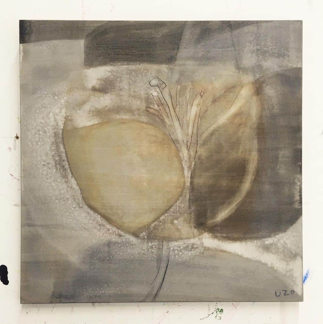 Uzo Hiramatsuのインスタグラム：「past work #painter #Japan #fukuoka #contemporaryart #painting #drawing #mixedmedia  #flower #flowers」