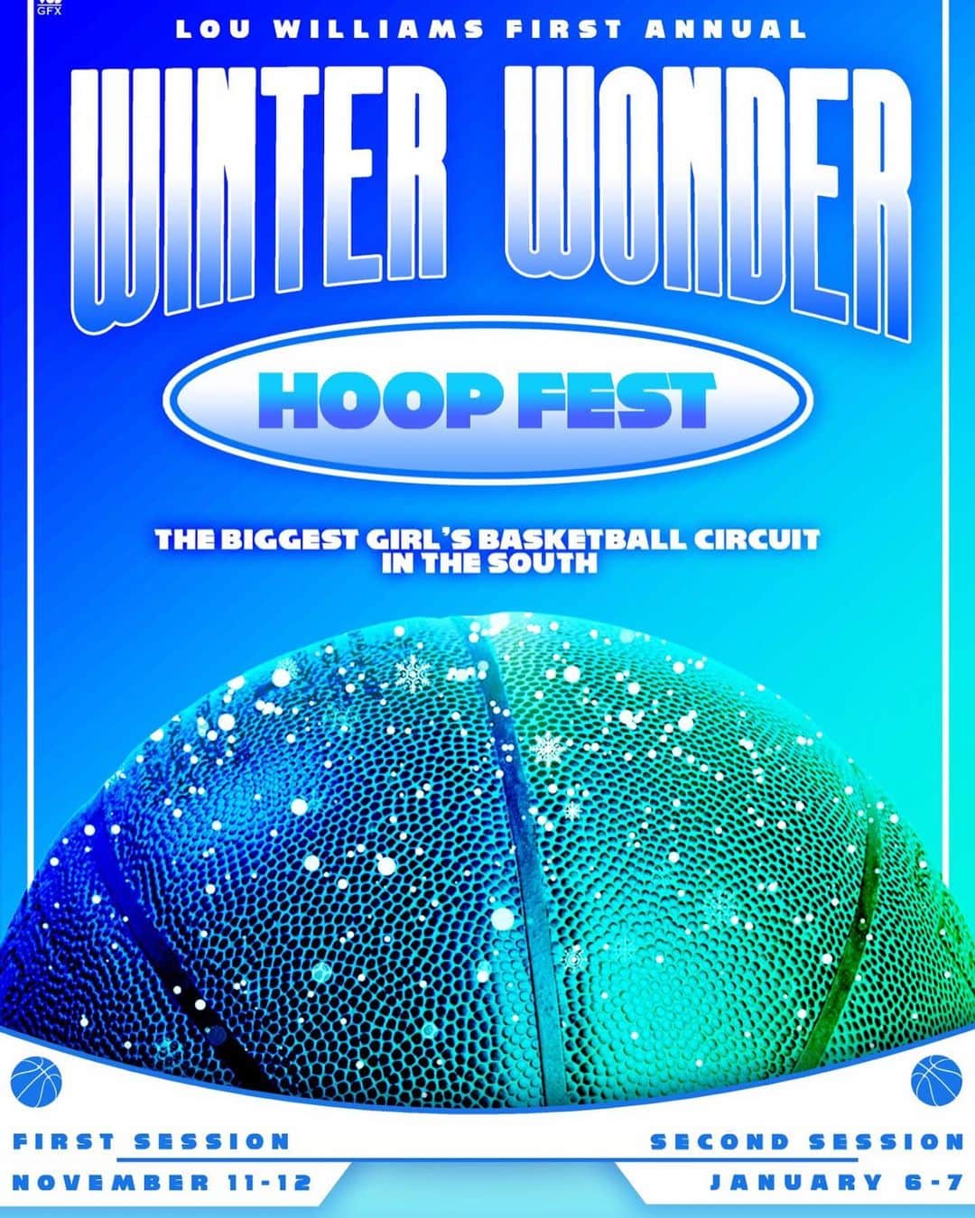 ルイス・ウィリアムスのインスタグラム：「LouWill Winter Wonderfest!!! 💎💎❄️❄️ 1st annual GIRLS youth basketball tournament!!! Coaches get your teams signed up. NOV. 11-12 Suwannee Sports Academy. Link in my bio」