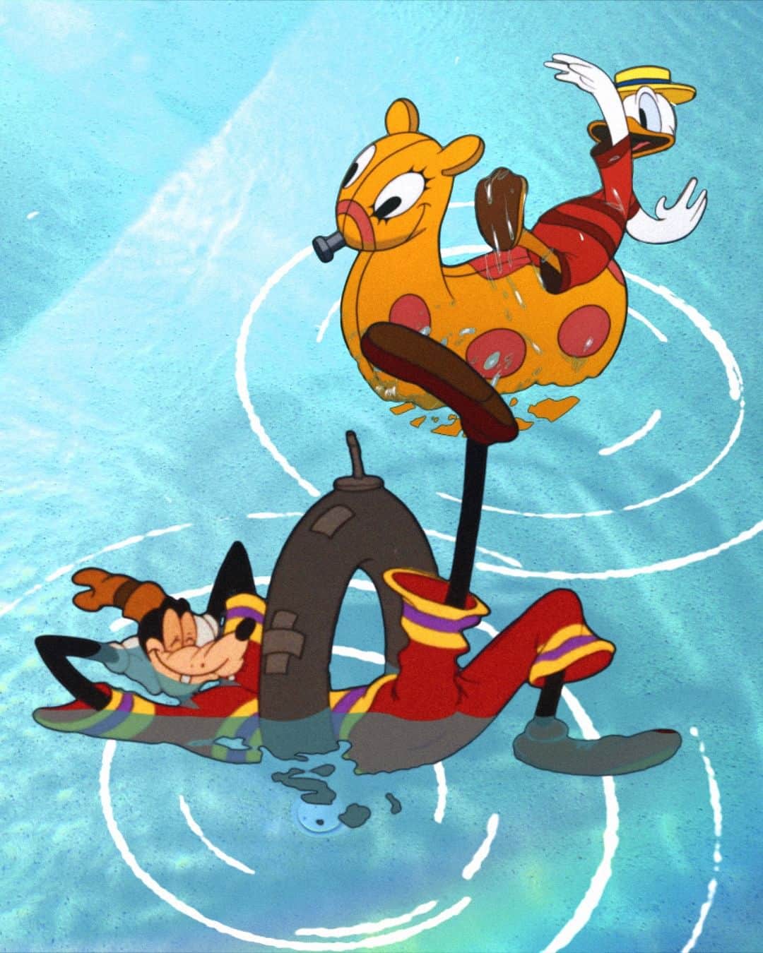 のインスタグラム：「When the tallest friend and shortest friend hang out in the deep end」