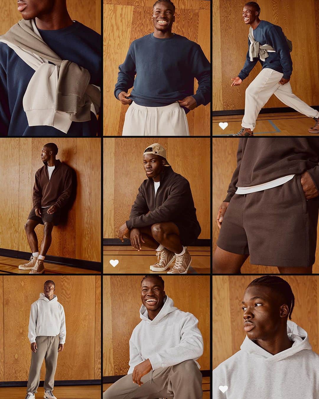 lululemonのインスタグラム：「Your camera roll is about to get a whole lot chiller. Scroll through soft and relaxed Steady State sweatsuits at the link in our bio.」