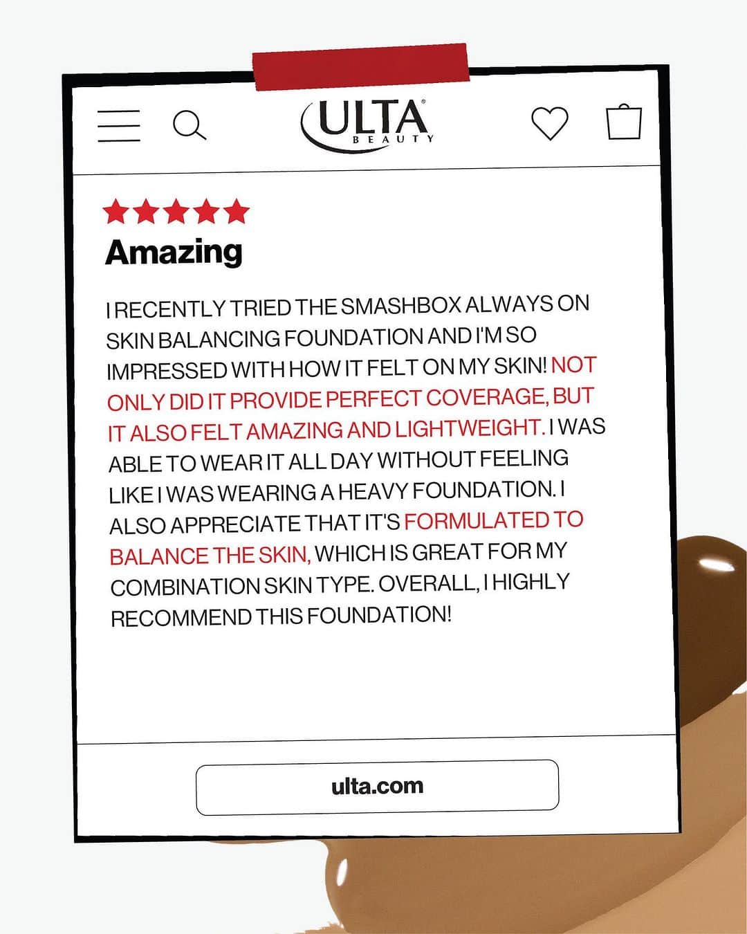 Smashboxのインスタグラム：「We made a foundation that deserves you. Find your shade at @ultabeauty online or irl Link in bio #UltaBeauty」