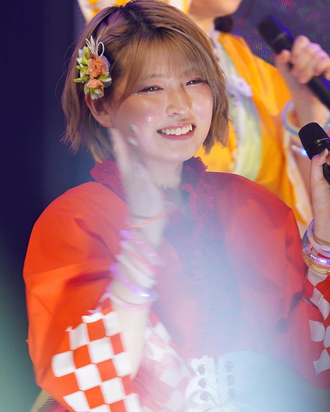 三村妃乃のインスタグラム：「🏮🍧🎆  #NGT48サマーコンサート2023 夏曲ブロックです🌻⛅️  カメコさんありがとーう！！🫶🏻」