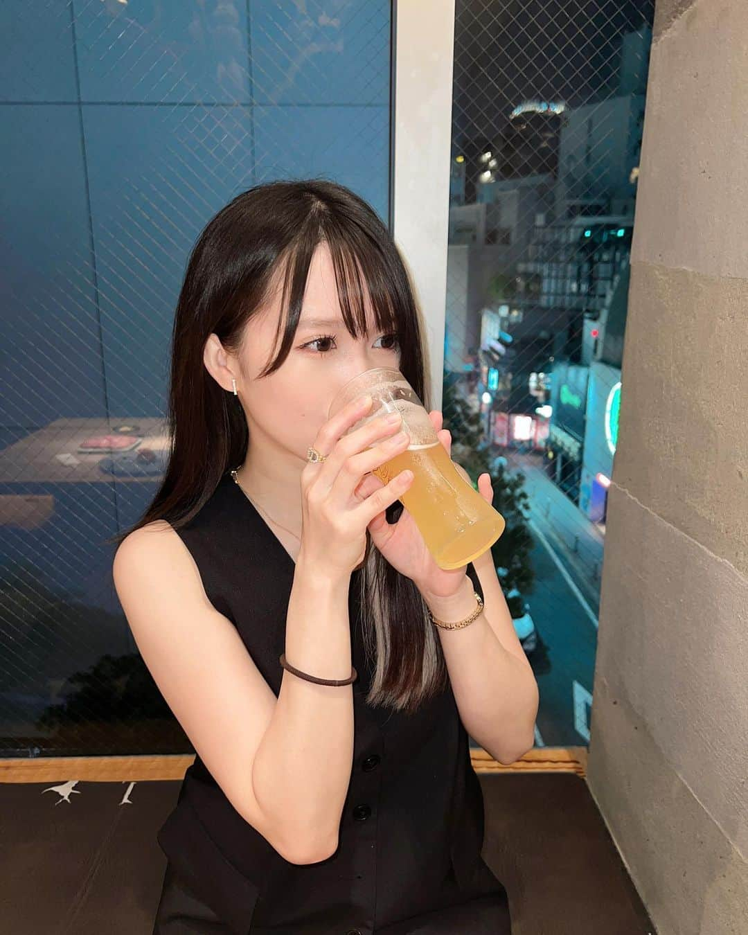 加藤里保菜のインスタグラム：「#1日1ビール」