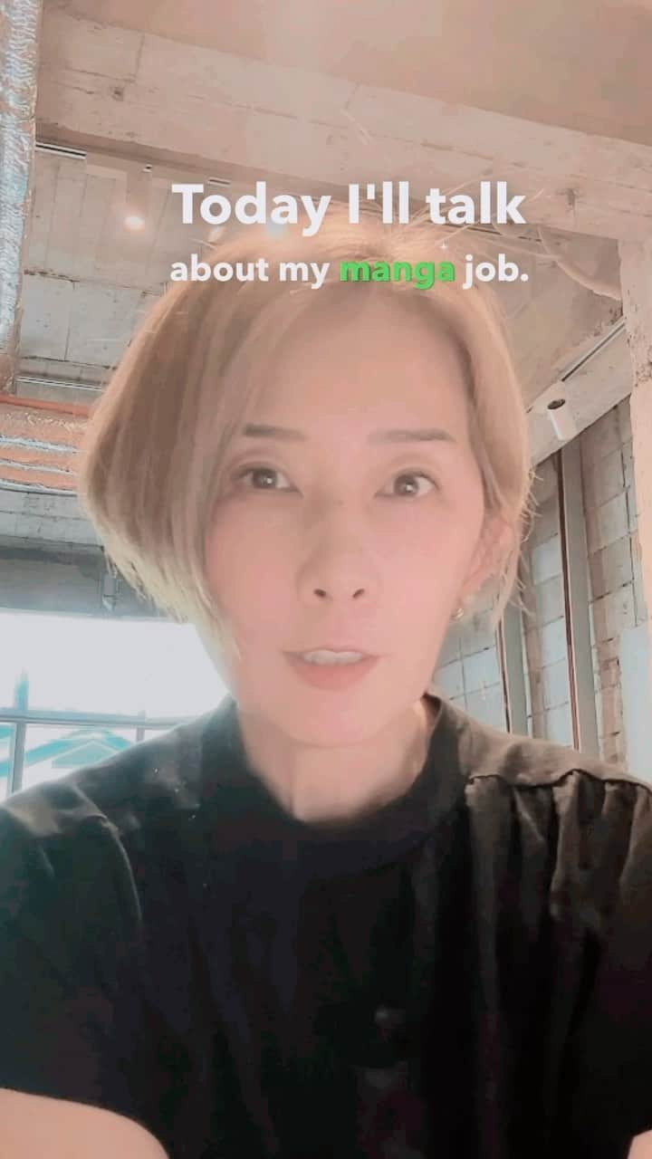 ひうらさとるのインスタグラム：「I’m talking about my work, My Manga work style. This audio is translated by Captions  #captions #AI #manga #mangajob  #howtomanga #hotarunohikari #マンガ #漫画 #ホタルノヒカリ #英会話学習法 #この動画の英語音声は私が日本語で喋っている音声をcaptionsというアプリがAI翻訳したものです」