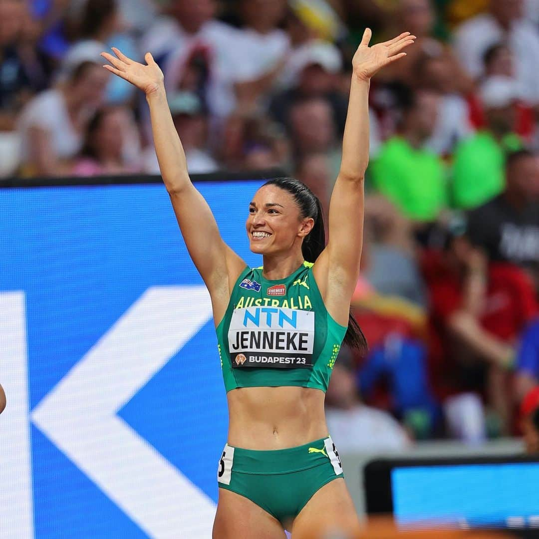 ミシェル・ジェネクさんのインスタグラム写真 - (ミシェル・ジェネクInstagram)「Qualified for my 5th consecutive World Champs semi final in an Olympic qualifying time 😆 📷 @fred_etter @athleticsaustralia」8月23日 17時38分 - mjenneke93