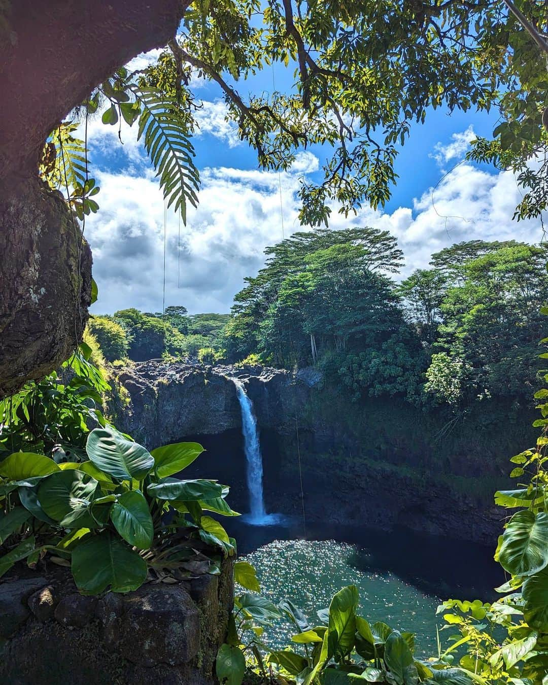 安岡あゆみさんのインスタグラム写真 - (安岡あゆみInstagram)「. in Big Island🏝️ 初のハワイ島へ！ ハワイ諸島の中でも最も新しく広大で自然いっぱいの島🌿 Rainbow Falls（レインボーの滝）はお昼過ぎ行ったので残念ながら虹はかからなかったのですが、強いパワーを感じたので早速待ち受けに📱 ビックアイランドキャンディでお土産を買ったり、溶岩トンネル、ハレマウマウ火口、溶岩台地などの名所を色々と廻り半日で十分ハワイ島を満喫できました🚗 @hawaiinatureschool さんお世話になりました🙏🏻 担当してくださったシンさんは優しくて面白くてお写真も上手で大満足☺️ . . #hawaii #hawaiitrip #bigisland #bigislandcandies #rainbowfalls #ayumi_y_travel #ハワイ #ハワイ旅行 #ハワイ島 #ハワイ島旅行 #レインボーの滝 #ビッグアイランド #ビッグアイランドキャンディーズ」8月23日 9時51分 - ayumi_yasuoka