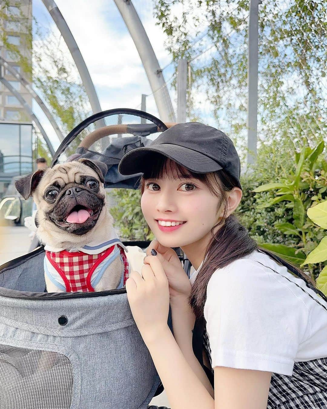 近藤沙瑛子のインスタグラム：「おはよう〜 最後可愛いからみて🥗🐶」