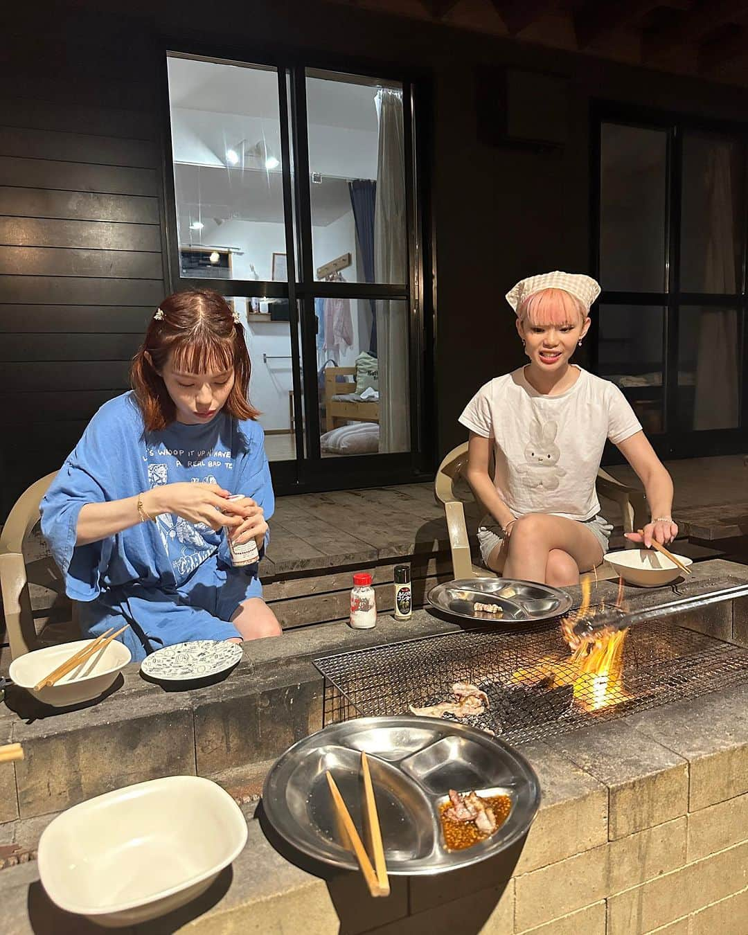 瀬戸あゆみさんのインスタグラム写真 - (瀬戸あゆみInstagram)「🦊🫐  夏の風物詩全部詰めの旅。 BBQに花火に海にスイカ割り🍖🎆🏖️🍉(ちょっと肝試しも👻)  あー楽しかった！ 夏、もういつでも終わっていいよ。」8月23日 12時49分 - setoayumi