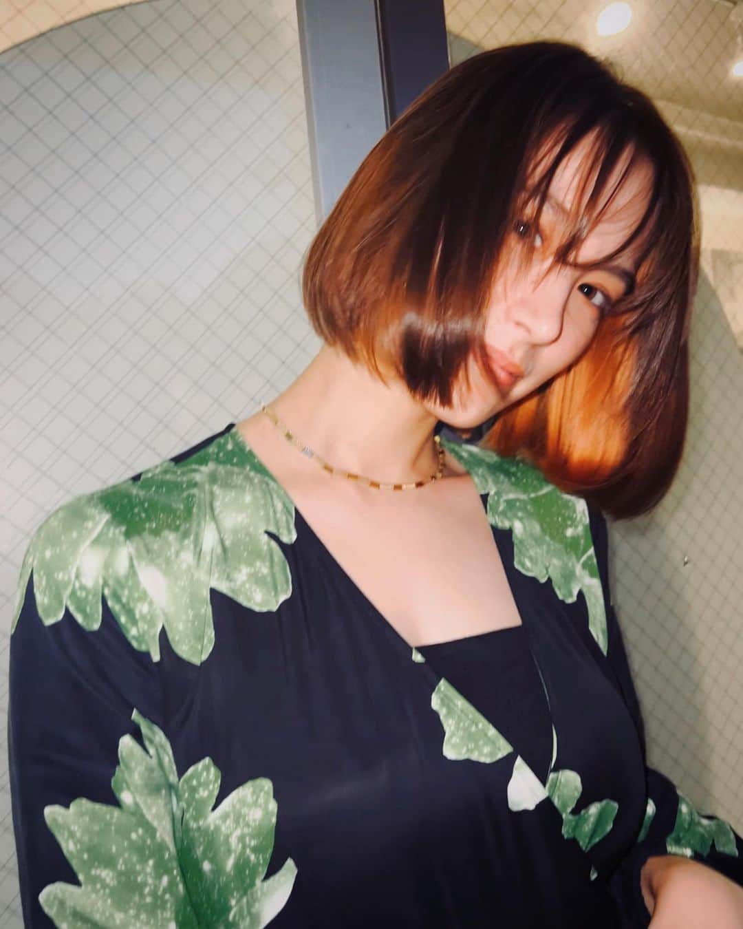 のインスタグラム：「@naomi_trauden_ 💖 new hair BOB& オレンジ (,,ΦωΦ,,) ✂︎ ありがとうトラちゃん🫶」