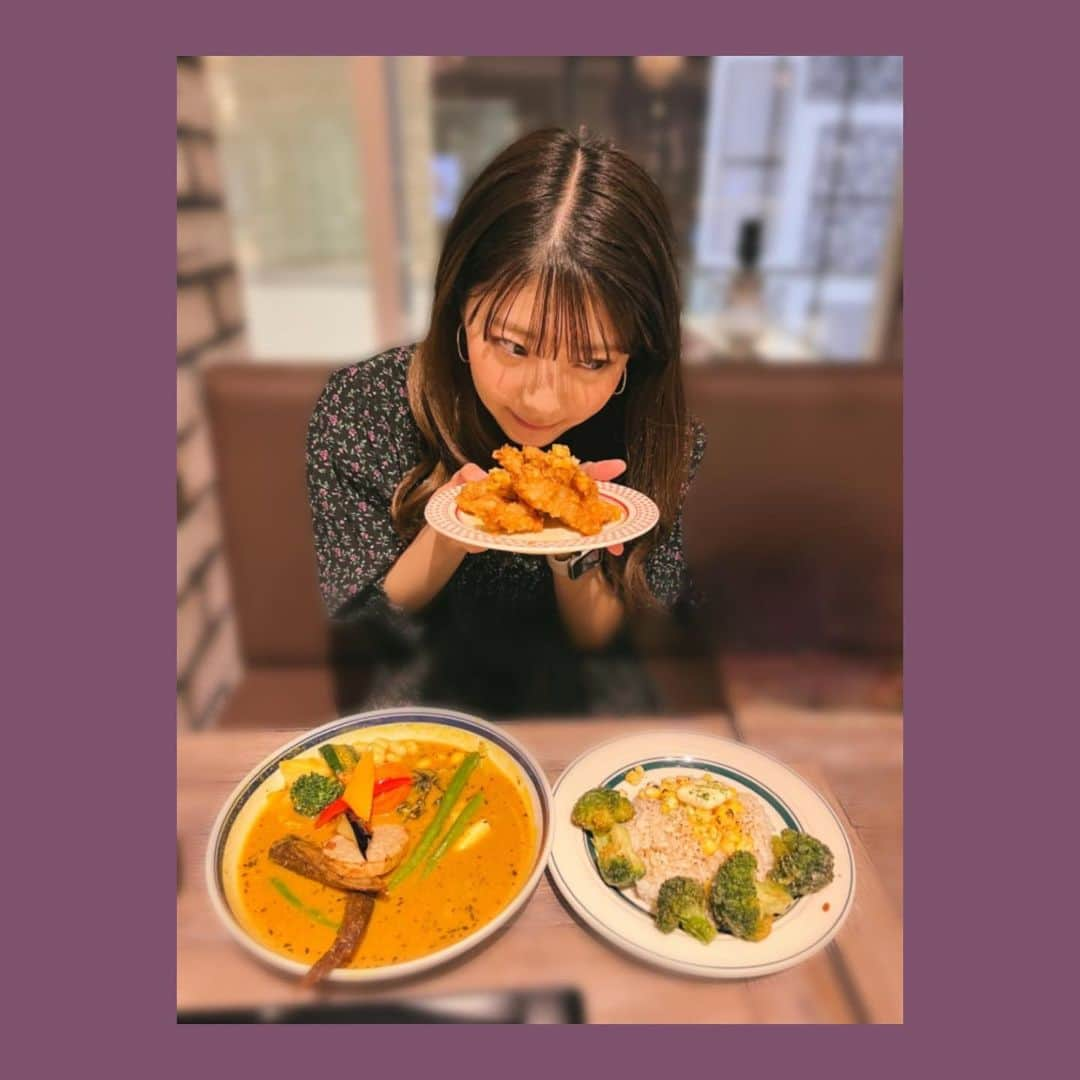 内藤もゆののインスタグラム：「🍛 ⁡ ⁡ ⁡ 野菜もりもりカレー🍛！ 色んなトッピングも出来るし選べるし 好き嫌いある子にも良きお店♡ ⁡ ⁡ ⁡ #𝘤𝘰𝘥𝘦  #𝘰𝘰𝘵𝘥  #はっぴーすまいる  #𝘩𝘢𝘱𝘱𝘺𝘴𝘮𝘪𝘭𝘦  #とぅいんくる #𝘛𝘸𝘪𝘯𝘬𝘭𝘦 #もゆふぁむ  #𝘧𝘰𝘭𝘭𝘰𝘸𝘮𝘦 #2023 #𝘢𝘶𝘨𝘶𝘴𝘵 #最高𝘒𝘖 #カレー」