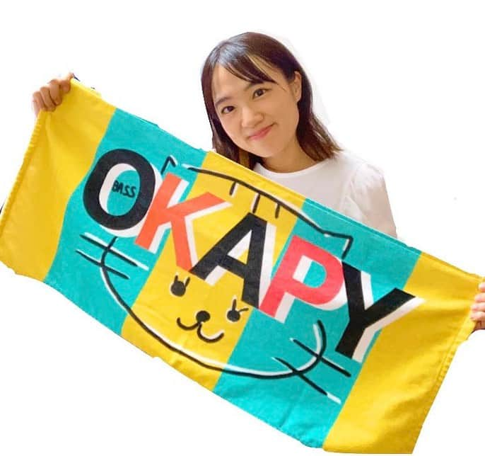 OKAPYのインスタグラム：「. ／ Newグッズのお知らせだよ♥️ ＼  OKAPY Newグッズのフェイスタオル が9/3〜販売開始となります！😆✨ 松本ワンマンライブでもゲット 出来ますし、オンラインストアでも 購入可能です！既に予約出来ます✌️  『NEKOKO フェイスタオル』 宜しくです🐈❣️ okapy0614.thebase.in/items/77735785 (プロフィールトップのストーリーの 何処かからSHOP飛べるはずです笑!)  デザインに凄く頭悩ませて ましたが、思ったより派手なった🤣」