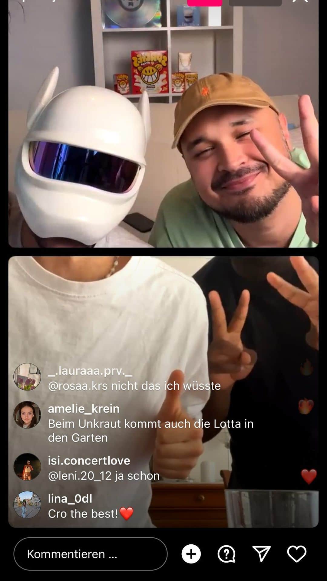 CROのインスタグラム：「DANKE dass ihr dabei wart und viel Spaß beim anschauen! Spacejam EP kommt Freitag 🫰 Link in Bio」