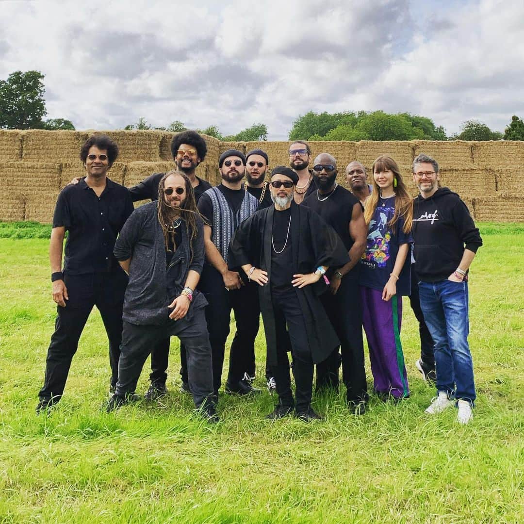 沖野修也のインスタグラム：「#kyotojazzmassive  #kyotojazzmassivelive  #echoesofanewdawnorchestra  @echoesof.official  @agyeimusic @carel_cleril @eli.frot @roman.reidid @ke.le.bel #jeebspalies @jamesz4 @agyeimusic @atn_dupuy @sylvainpierrejustin  @weoutherefest」
