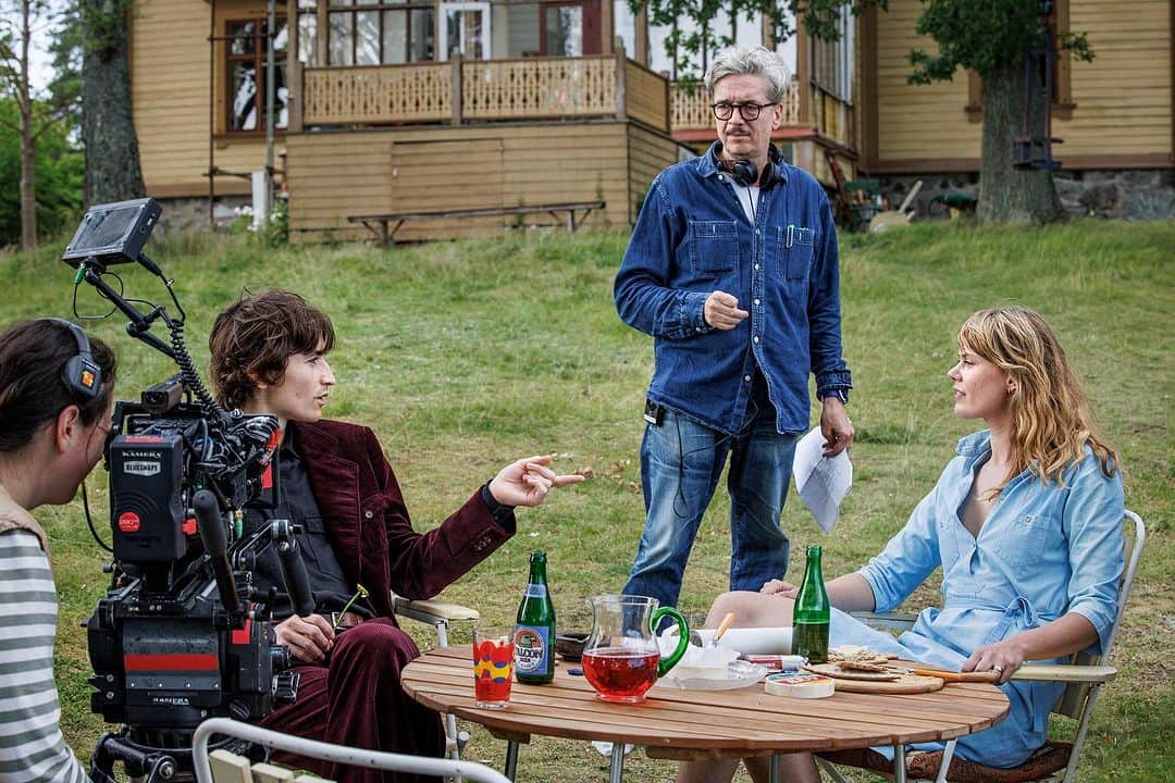 フリーダ・グスタフソンのインスタグラム：「Ingmar Bergmans Faithless - adapted by Tomas Alfredson ❤️  A dream come true in every aspect with the most incredible cast and crew. Thrilled to have begun shooting and to tell this story written by Sara Johnsen after Bergmans original script.  Coming in 2025」