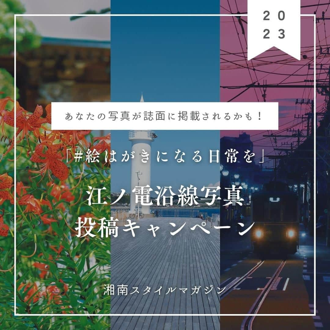 江の島・鎌倉 ナビさんのインスタグラム写真 - (江の島・鎌倉 ナビInstagram)「◀ 江の島・鎌倉観光なら「江の島・鎌倉ナビ」(@enokama)におまかせ！  8月31日(木)まで！  「#絵はがきになる日常を」江ノ電沿線写真投稿キャンペーン実施  あなたが撮った江ノ電沿線の写真が湘南スタイルマガジンの誌面に掲載されるかも……！ 自慢のお写真や思い出が詰まったお写真など、みなさんからの投稿をお待ちしております。  -------------------------------------------  【応募方法】 鎌倉から藤沢までの江ノ電沿線エリアで写真を撮影し、「#絵はがきになる日常を」のハッシュタグを付けてInstagramのフィードに投稿！  【応募期間】 2023年8月31日（木）までの投稿が対象  【発表方法】 応募期間終了後、湘南スタイル編集部内で選ばせていただき、掲載が決定したお写真には @shonanstylemagazine からInstagramのDMにてご連絡。9月26日発売の湘南スタイルマガジン95号で新連載「#絵はがきになる日常を 」にて該当作品をご紹介いたします。  ※投稿に際してはスクエアでお願いいたします。 ※ @shonanstylemagazine アカウントをブロックされている場合、メッセージが届かないことがありますのでご注意ください。また、メッセージを見落とさないようご注意ください。 ※Instagram の場合、メッセージを送信するため Instagram Ver5.0 以降の利用が必要となります。利用環境に応じて、ダウンロード、またはアップデートをお願いいたします。  ▼その他、お問い合わせは湘南スタイルマガジン公式Instagramへ @shonanstylemagazine  -------------------------------------------  最後までご覧いただきありがとうございます！  ♡ 江の島・鎌倉へのおでかけ情報が満載 ♡  江の島・鎌倉ナビ(@enokama)では 人気の定番スポットから新規開店のお店まで、 旬の情報を発信しています！  ✔人気のスポットは？ ✔開催中のイベントは？ ✔お得なチケットは？  ”えのかまナビ”なら全部お任せ！ もっと詳しく知りたい人は、Webサイトをチェック！  「えのかま」で検索してね♪  #湘南スタイル #湘南スタイルマガジン #フォトコンテスト #フォトコン #フォトジェニック #江ノ島 #江の島 #鎌倉 #江の島鎌倉 #鎌倉観光 #江ノ島観光 #江ノ電 #enoden #enoshima #kamakura #enoshimakamakura #kanagawa #japan #えのかま #えのかまナビ #江の島鎌倉ナビ #江の島鎌倉フリーパス #絵はがきになる日常を」8月23日 18時00分 - enokama