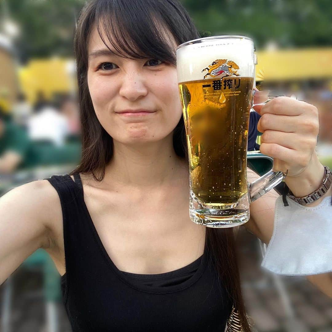 柊みずほのインスタグラム：「これが札幌が誇るビアガーデンじゃあああ (しっかりはしごしてます🫶)」