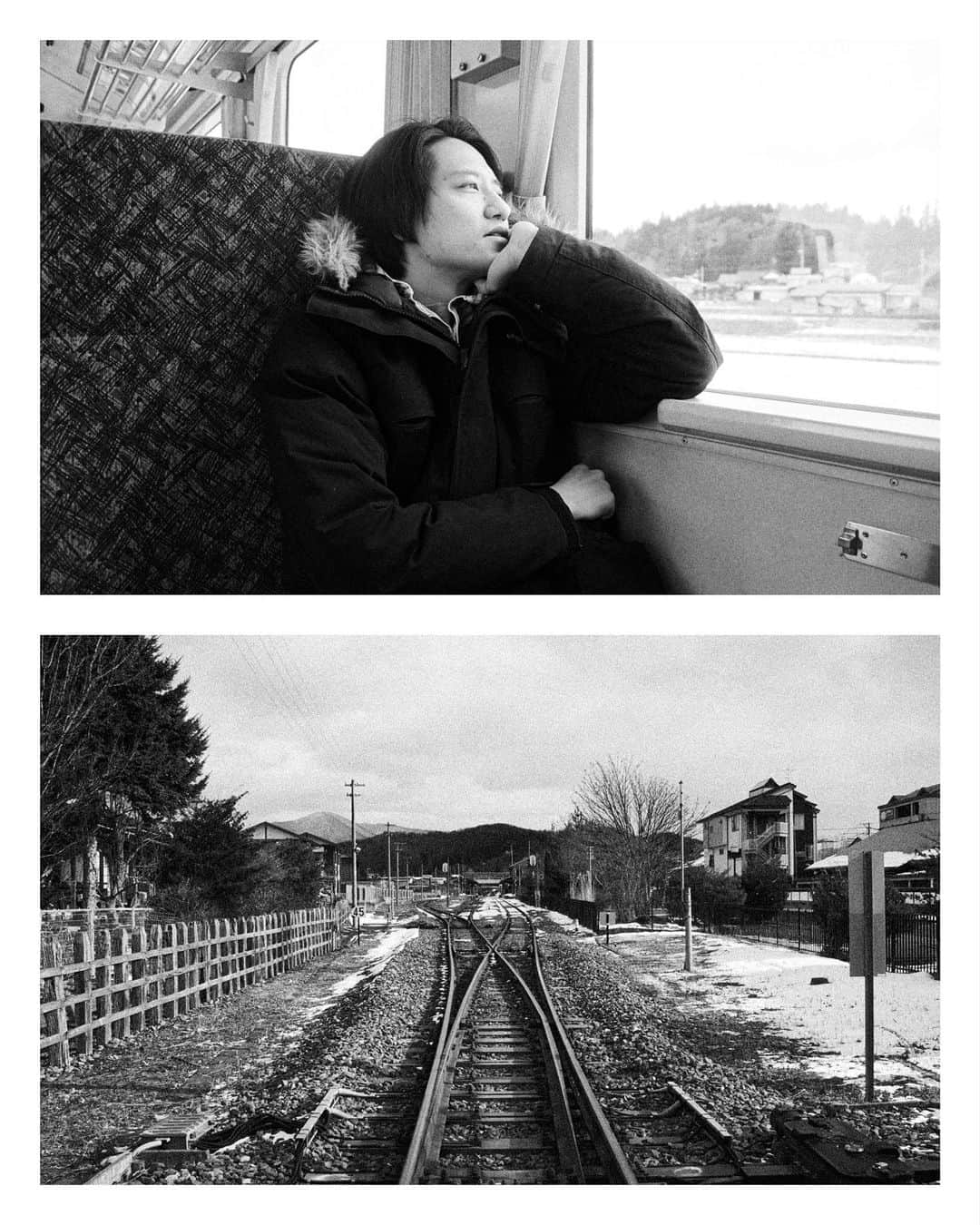 信岡麻美さんのインスタグラム写真 - (信岡麻美Instagram)「俳優の藤原季節さん @kisetsu_fujiwara の書籍"めぐるきせつ"表紙と中ページの写真を撮影しました。冬の遠野、春の多摩で。数少ない同い年、19歳で出会ってお互い紆余曲折。彼の半生を振り返った本ですが、自分の20代最後の日に撮影だったことも相まって個人的には大変思い出深い旅でした、ありがとう。出版おめでとう🕊✴︎」8月23日 19時12分 - asmnbok