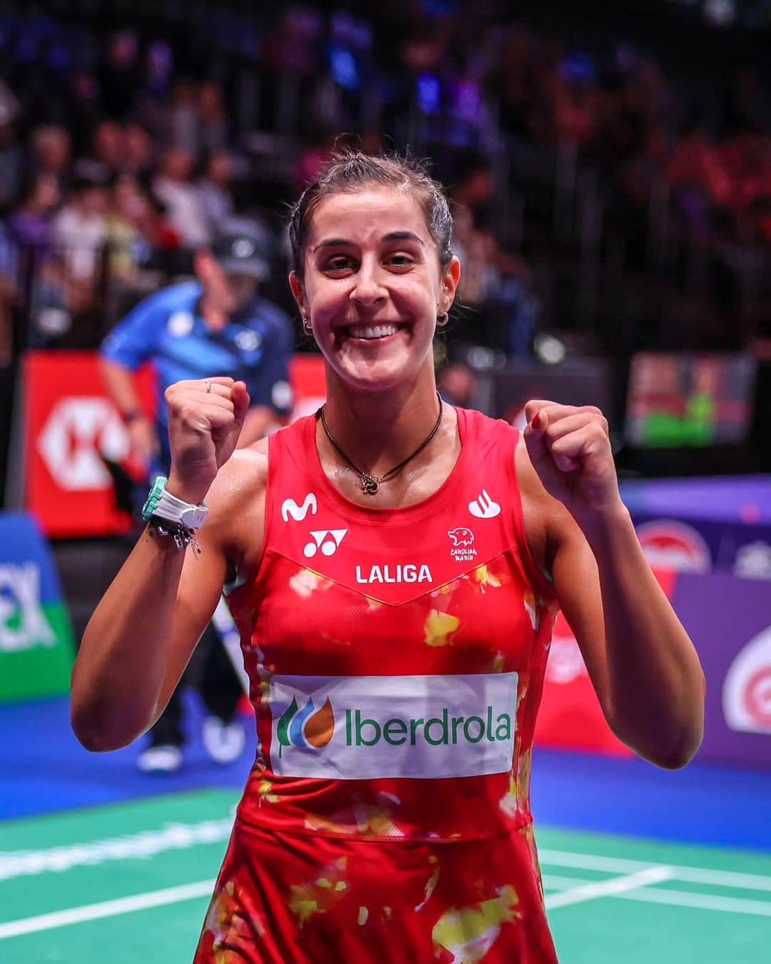 キャロリーナ・マリンのインスタグラム：「First match and really good feelings here in Copenhagen! Looking forward for tomorrow! 💪  Primer partido y muy buenas sensaciones en Copenhague! Deseando jugar mañana! 💥  📸@badmintonphoto_official  #PuedoPorquePiensoQuePuedo」