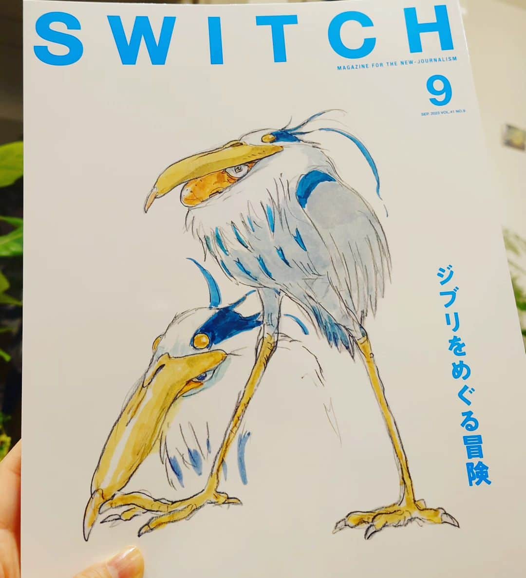 Wakanaのインスタグラム：「発売延期になっていたけど、今日買えました。 じっくり、読む！  #SWITCH #ジブリをめぐる冒険」