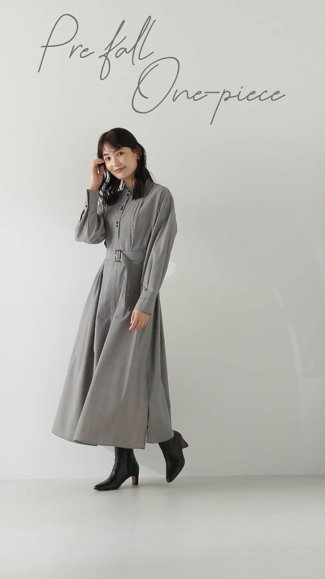 NATURAL BEAUTY BASICのインスタグラム：「Pre fall Onepiece -1枚でサマになる、秋の着映えワンピース-  デザインにこだわったコーディネートの主役になるオススメのワンピースです✨️  ✔商品のラインナップはタグ付けをチェック🏷   #ワンピース #シャツワンピース #ニットワンピース #肩あきワンピース #デザインカラー  #花柄ワンピース #晩夏 #秋先取り #秋カラー  #秋コーデ #オフィスカジュアル #通勤コーデ #ワンピースコーデ #大人可愛い #カラーコーデ #着回しコーデ #きれいめカジュアル #ベーシックコーデ #ベーシック#ナチュラルコーデ #トレンドスタイル #シンプルコーデ #ナチュラルビューティーベーシック #naturalbeautybasic」