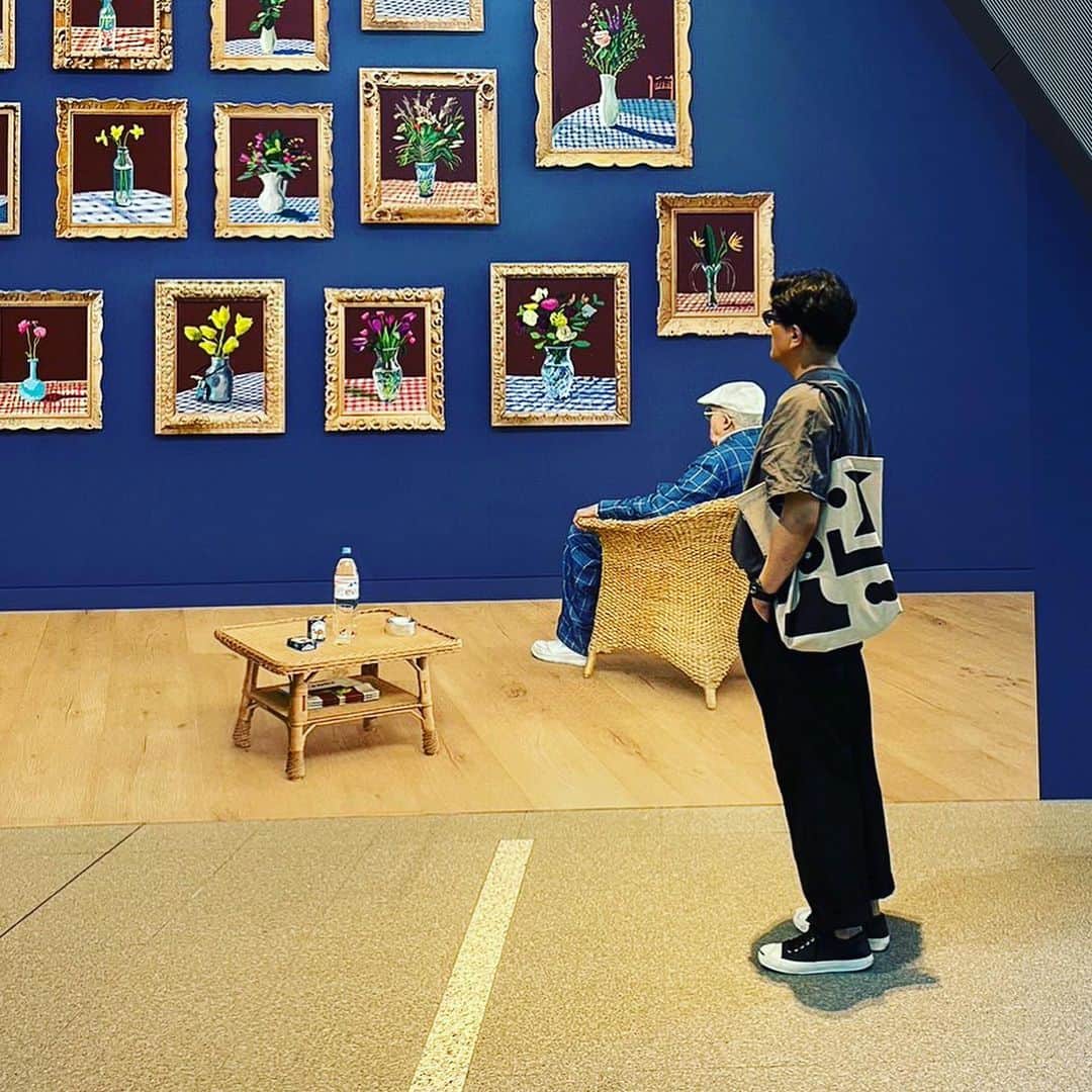 のインスタグラム：「東京都現代美術館のデヴィッド・ホックニー。 ほ」