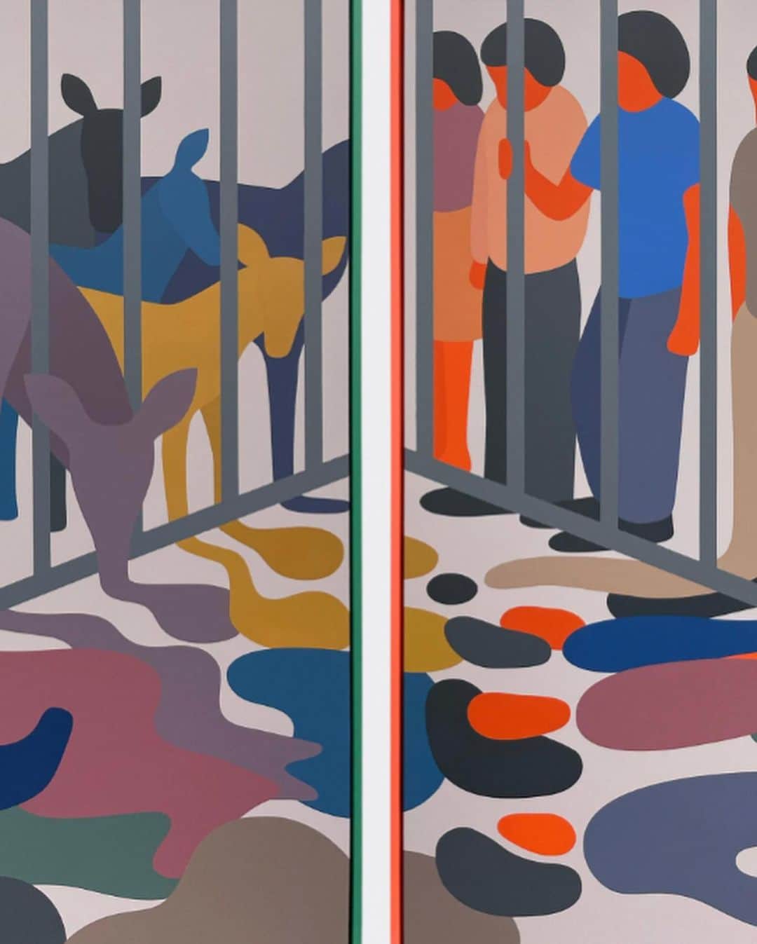 Juxtapoz Magazineさんのインスタグラム写真 - (Juxtapoz MagazineInstagram)「@mcfetridge told us once he was searching for the “opposite of an idea” in his work.  His new show “The Organic Interface” at @v1gallery is expanding on this process and is how to make something so complicated so simple and then universal.」8月23日 20時42分 - juxtapozmag