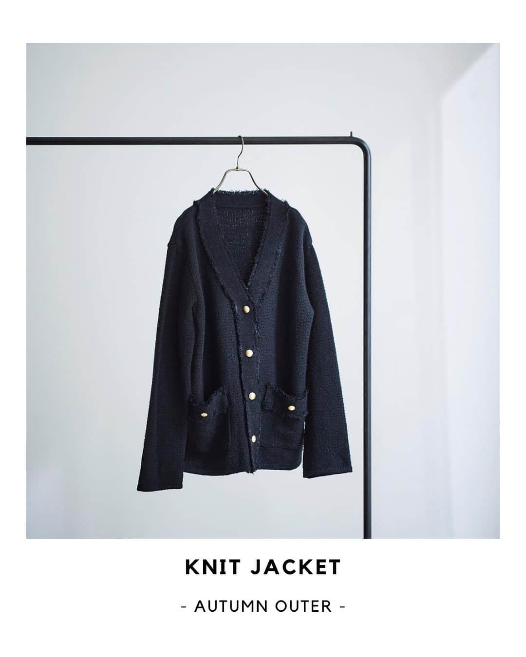 le. coeur blancのインスタグラム：「.  - AUTUMN OUTER -  ⁡ 秋を意識し始めたら、 早くからゲットしておきたい秋アウター🍂 ⁡ ▪︎ KNIT  JACKET ⁡ シーズンムード漂うツイード調のニットジャケットは、秋こそ注目の的。 ⁡ クラシックなスタイリングには欠かせないキーアイテムで、カジュアルもフェミニンも品よく消化してくれること間違いなし。 ⁡ ------------- ⁡ ツイード調Vネックニットジャケット ¥25,300 col : ブラック / オフ no. 3037076401 shop : 9/6(水)入荷予定 ⁡ ⁡ ラーベン柄ニットジャケット ¥16,500 col : キャメル / アイボリー / ブラック no. 3037076404 shop : 販売中 ⁡ ⁡ ▶︎アイテムの詳細は画像タップでCHECK！ ⁡ _____________________ < 𝗶𝗻𝘀𝘁𝗮 𝗹𝗶𝘃𝗲 𝘀𝗰𝗵𝗲𝗱𝘂𝗹𝗲 > 8/25(金)、8/29(火) ⁡ ※日時は変更になる場合もございます。 　詳しくは前日のストーリーズでお知らせします。 ⁡ ⁡ ⁡ ⁡ ⁡ ⁡ ⁡ ⁡ ⁡ ⁡ ⁡ ⁡ ⁡ ⁡ ⁡ ⁡ ⁡ ⁡ ⁡ ⁡ ⁡ ⁡ ⁡ #lecoeurblanc #ルクールブラン #le_23aw #autumn #le_web #knitjacket #ニットジャケット #ツイードジャケット」