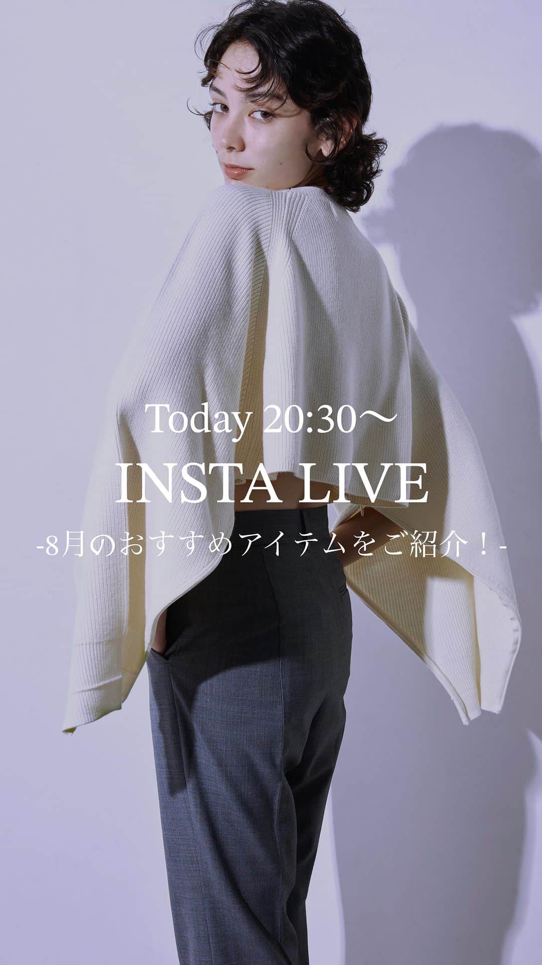 のインスタグラム：「INSTA LIVE 08.23 -8月のおすすめアイテムをご紹介！- 遠藤166cm @lve_mi.m  近160cm @asuka_kon  立和田157cm @c723__  粟津155cm @kinari0105  正本154cm @leilaazjp」