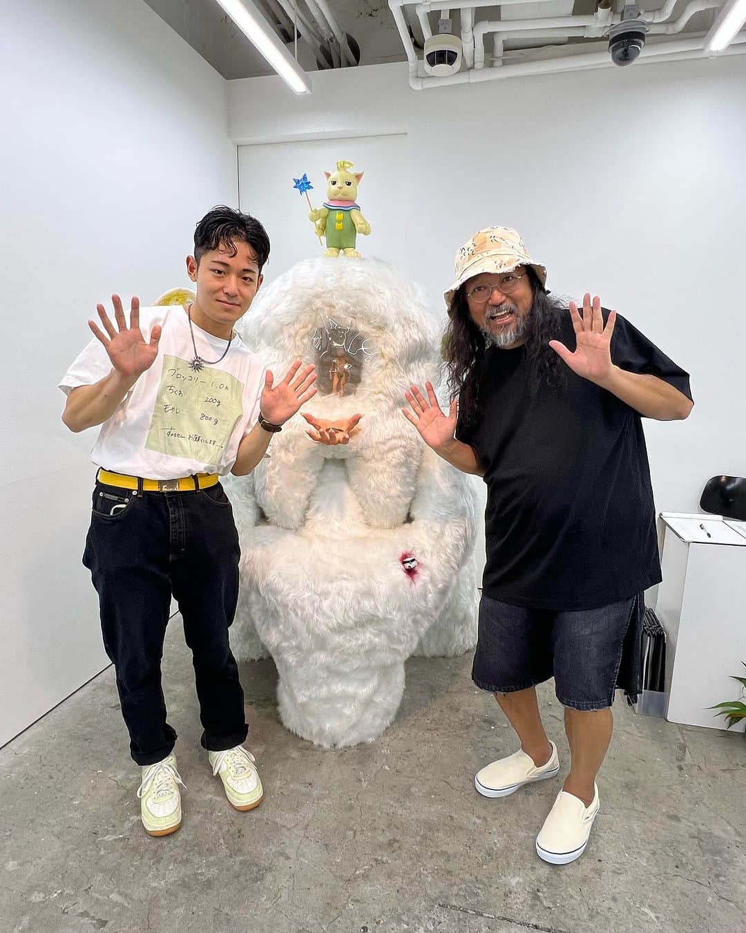 村上隆のインスタグラム：「@geisai new artists reaction is big! Congratulations！ @namahamustar  Recipient of the Special Jury Prize Chris Le Award @clegfx @rtfkt for "GEISAI#22&Classic"　@geisai  Shuto Mizukami SOLO EXHIBITION 「The Early Stages of Mizukami」 Friday, August 18 - Thursday, August 24, 2023 (Closed Wednesday)  Hidari Zingaro Opening hours: 12:00 - 19:00 Closed every Wednesday/ Closed during the New Year’s holiday Nakano Broadway 3F, Nakano 5-52-15, Nakano Ward, Tokyo 〒164-0001」