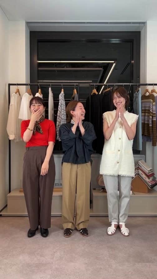 のインスタグラム：「8/23(水)INSTA LIVE「迷ったらこれ！秋一番のお買い物リスト」  8月も下旬になり、そろそろ秋アイテム気になりませんか🍂 まず揃えるべきアイテムを身長別にご紹介しました！  そして、今月最後の10%OFF！ ぜひこの機会をお見逃しなく🤎🍂  ⬛︎EC限定 　新作10%OFF   9/23(水)-28(月)23:59 　※一部アイテム対象外がございます。  【店舗】kayo150cm,MIHOKO165cm【本部】sayaka153cm,fuu154cm,shio/maru163cm  #humanwoman #ヒューマンウーマン #秋服コーデ #フレンチカジュアル #カラーコーデ #インスタライブ #着回しコーデ」