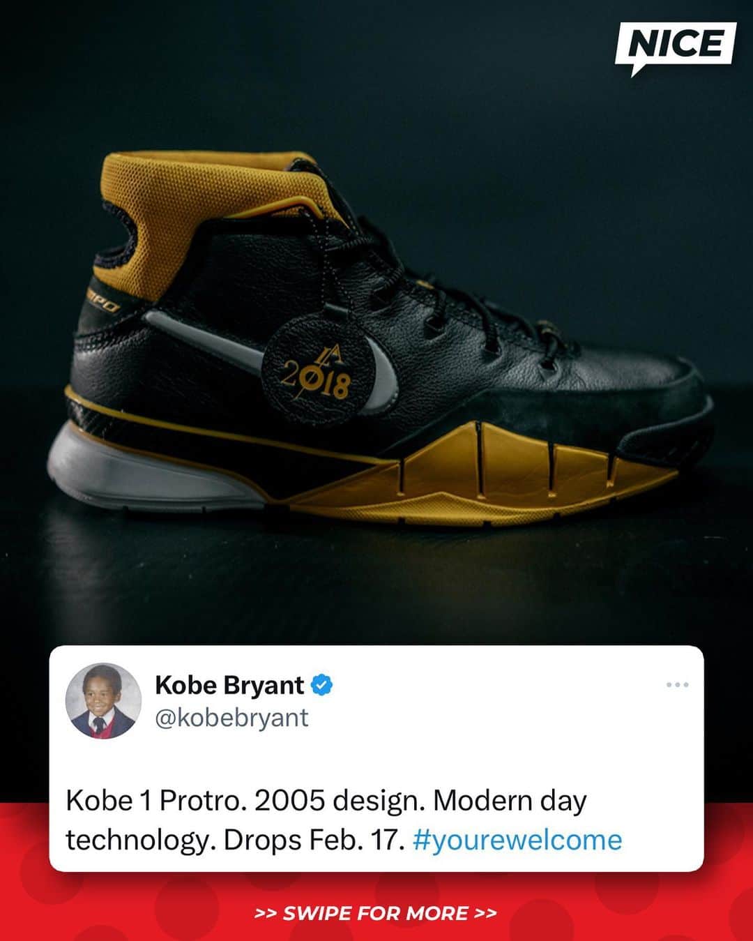 Nice Kicksさんのインスタグラム写真 - (Nice KicksInstagram)「It’s no secret that Kobe Bryant was meticulous about his craft. The posthumous Basketball Hall of Famer wasn’t only obsessive about honing his skills on the court, but also with how other hoopers would use products attached to his name after he retired 🐍  Hit the LINK IN BIO for the full story on how Kobe was against “retro’ing” his Nike Kobe sneakers 🙅‍♂️📲」8月23日 22時04分 - nicekicks