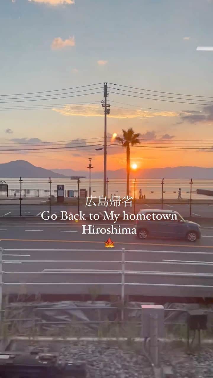 松岡李那のインスタグラム：「お盆の広島帰省🥰🍁 お墓参り行ってきたよ💕✨ お好み焼き食べれんかったのが心残り🥲🥲🥲 #広島 #広島観光 #広島グルメ」