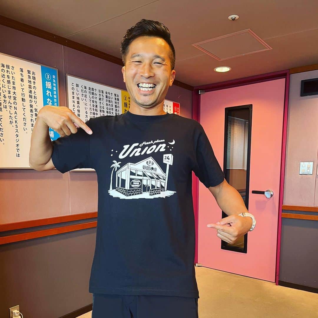 柴田聡のインスタグラム：「自慢の フレッシュプラザユニオンの Tシャツ着て #glm795」