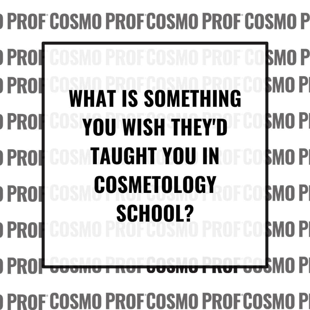 CosmoProf Beautyのインスタグラム：「If we're being honest, not all cosmetology education is taught the same. What is something you wish they'd taught you in cosmetology school? Was it better color techniques? How to properly color correct? Did they teach on vivids and textured hair?  Let us know in the comments!  #CosmoProf #CosmetologySchool #BeautySchool #BehindTheChair #HairStylistEducation」
