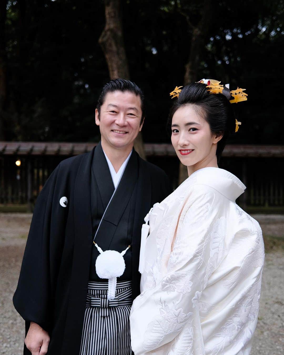 中田クルミのインスタグラム：「結婚してから1年経ちました❣️ 愉快な毎日に感謝です！  It's our first wedding anniversary!」