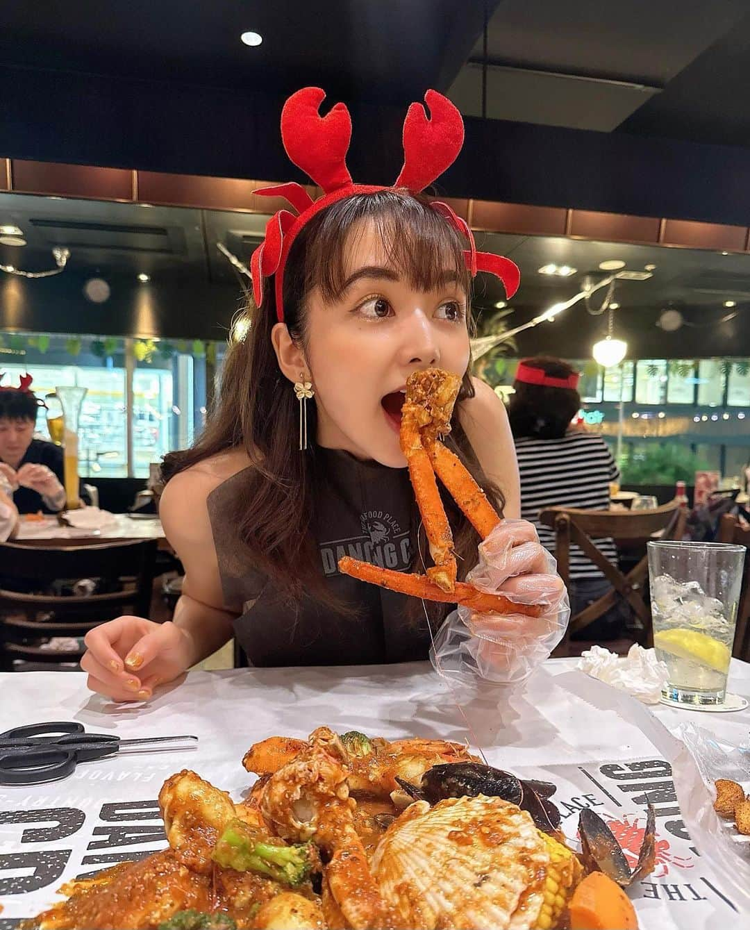 瀬野ユリエさんのインスタグラム写真 - (瀬野ユリエInstagram)「初ダンシングクラブ🦀 ずっとダンシングカニクラブと思っていた。笑 美味しかったー💕 #ダンシングクラブ東京」8月23日 23時26分 - canlove712