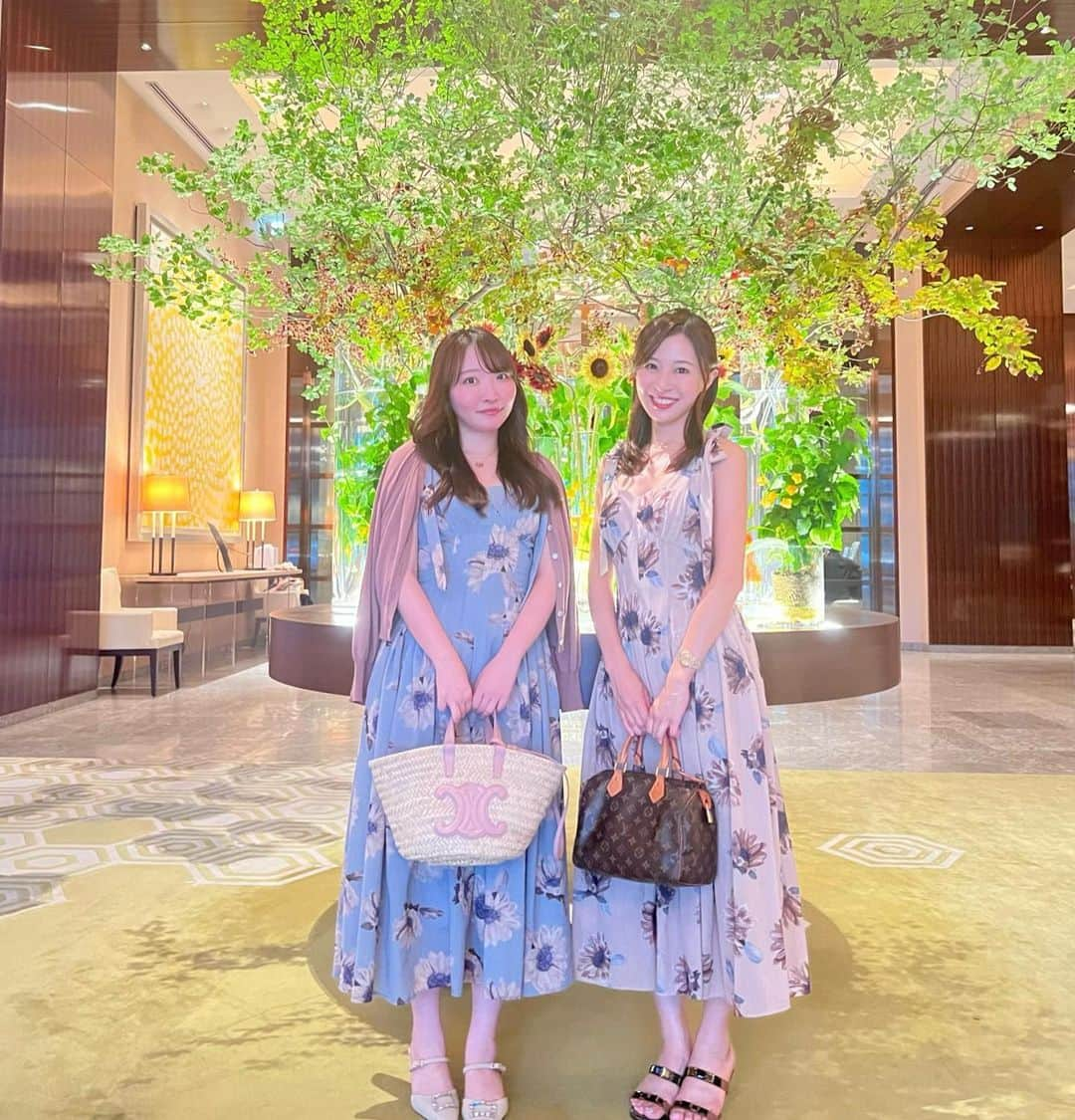 肥田佳菜子のインスタグラム：「パレスホテル🌻❤️ #パレスホテル #パレスホテル東京 #palacehotel #hotelstay #グランドキッチン #herlipto」