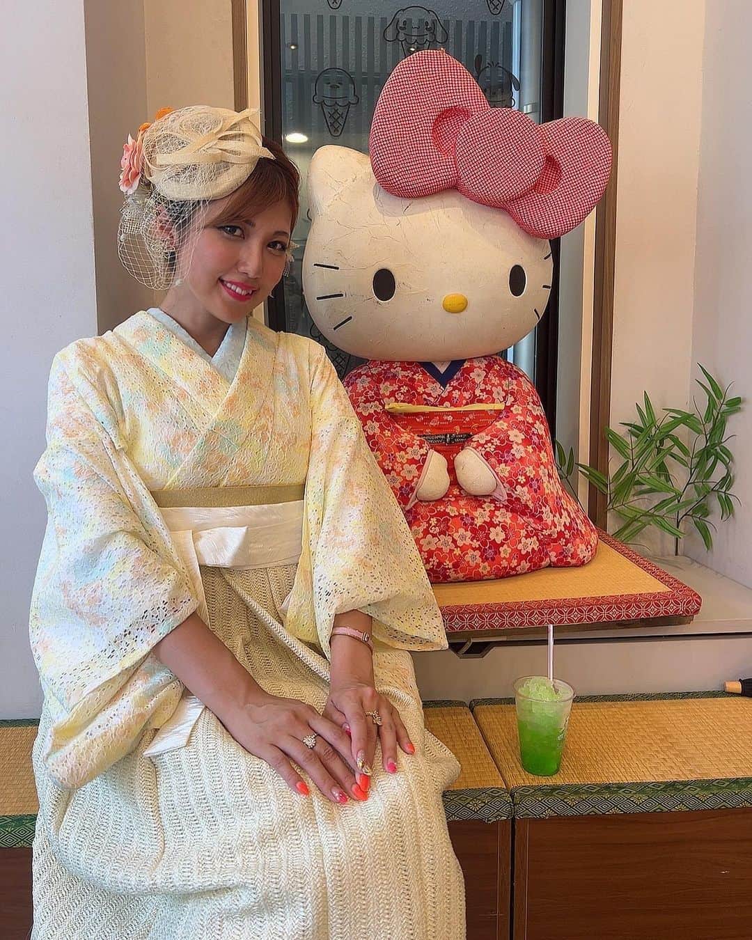 神谷麻美さんのインスタグラム写真 - (神谷麻美Instagram)「#キティちゃん × #着物 💖👘🎀💖✨️ 可愛すぎるっ💖🦄💖🌈💖✨️   #おやすみなさい 💖👼🏻🌕💖🪷💖✨️」8月23日 23時49分 - asamice428