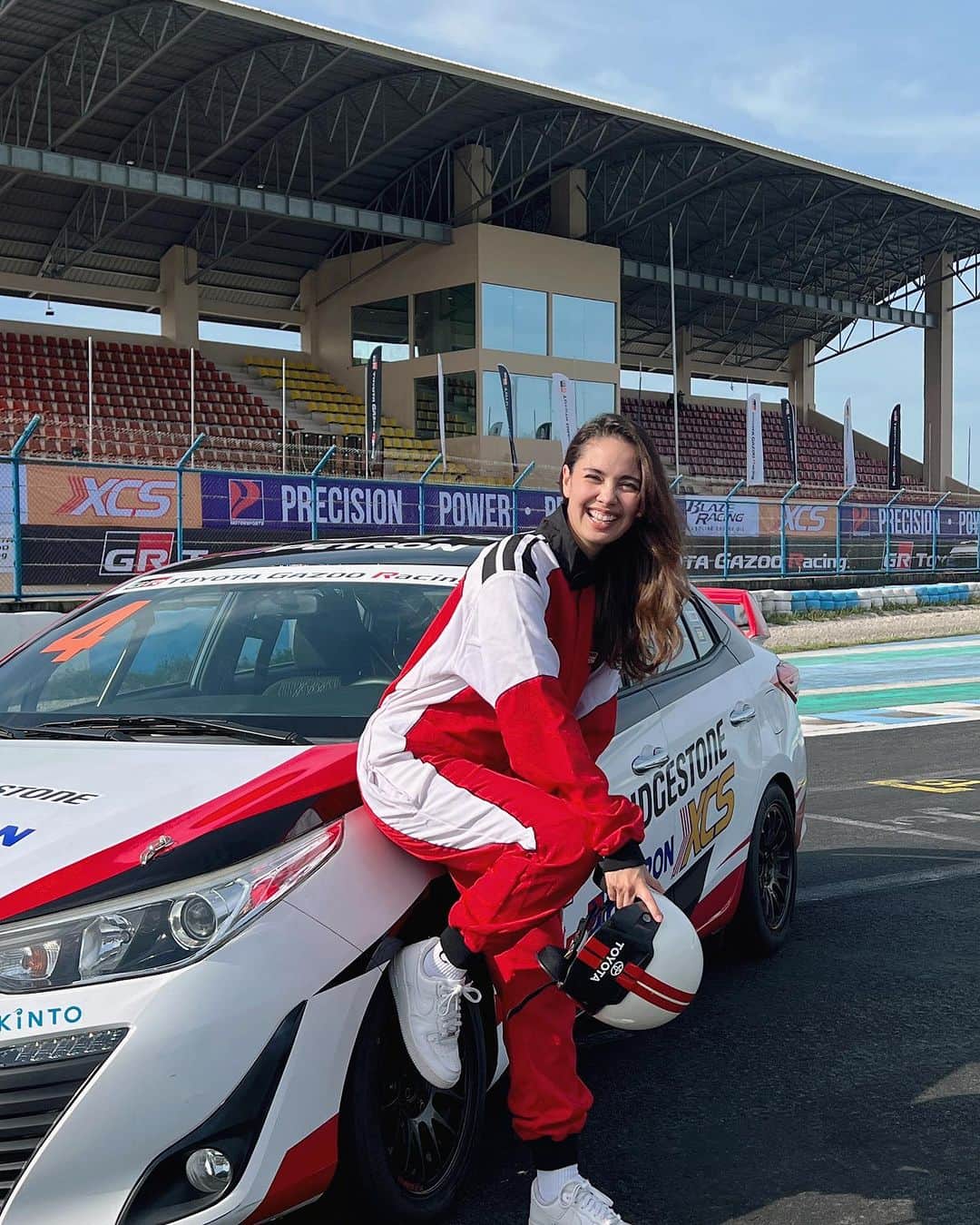ミーガン・ヤングのインスタグラム：「Heads up, motorsports fans! 🏁  Be part of the grandest racing gathering of the year at the Quirino Grandstand!  Can't wait to witness the incredible skills of Morizo and other amazing drivers, along with mind-blowing performances from our bands and artist. Join me at the #TGRFestivalPH2023 for an unforgettable experience! 🎉   Make sure to register on this link for free admission!  https://toyotagrfestivalph.com」