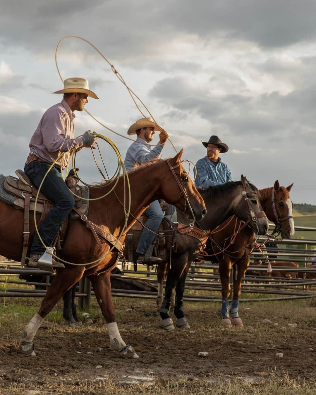 National Geographic Travelさんのインスタグラム写真 - (National Geographic TravelInstagram)「Photo by @gretarybus | Cowboys prepare for a roping event at the annual rodeo in Ennis, Montana.   Follow Maine-based photojournalist @gretarybus for stories about human connections to the natural world.」8月24日 1時30分 - natgeotravel