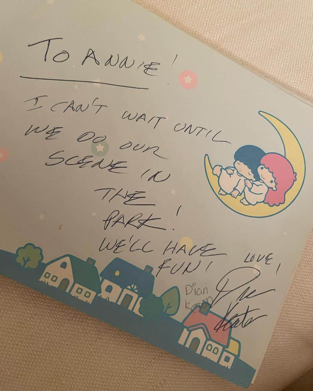 ナンシー・マイヤーズさんのインスタグラム写真 - (ナンシー・マイヤーズInstagram)「I just unearthed a family treasure. My daughter Annie’s @thisoakhouse autograph book from around 1987-1989. Some were our  friends, others were people we somehow met or knew. Teri Garr, Albert Brooks, Mario Puzo (we met him on a plane), Cher, @diane_keaton, Maria from Sesame Street!, Phyllis Diller, Harold Ramis + Gary Shandling. ❤️」8月24日 12時26分 - nmeyers