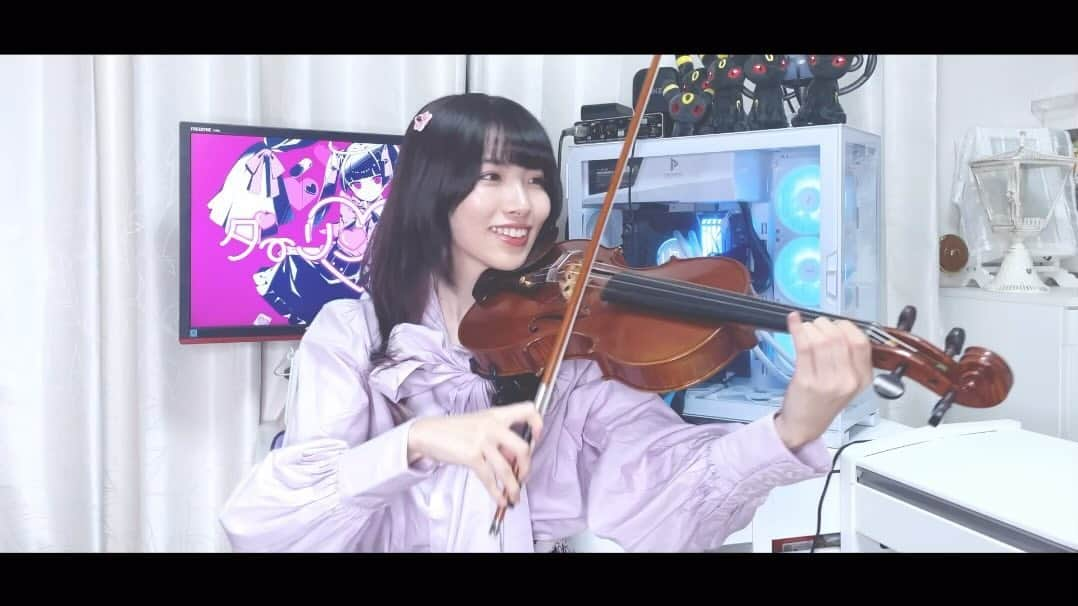 百合香（yurika）のインスタグラム：「#ダーリンダンス #ボカロ #vocaloid #初音ミク #cover #violin」