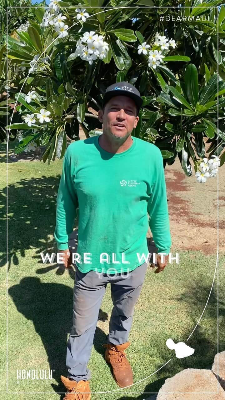 クラーク・リトルのインスタグラム：「From Clark Little 🤙🏽  Dear Maui — we’re sending messages of love, hope and aloha in solidarity during these difficult times.  This ongoing series is an open call to anyone wishing to send their words and thoughts through video, photo and text. Please DM us your submission and we’ll add it to our feed.   With Aloha from HONOLULU 🫶🏽  #dearmaui #honolulumagazine #livealoha #mauistrong #maui」