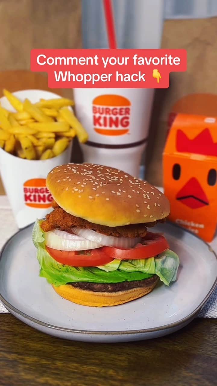 のインスタグラム：「what’s your favorite Whopper hack?👇」