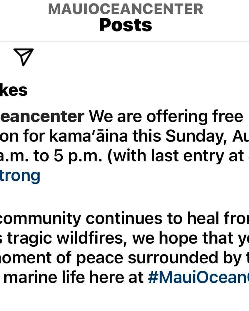 Lanikai Bath and Bodyさんのインスタグラム写真 - (Lanikai Bath and BodyInstagram)「Mahalo to one of our customers, Maui Ocean Center for offering free admission for kama’aina this Sunday. A moment of peace.  @mauioceancenter」8月24日 5時32分 - lanikaibathandbody