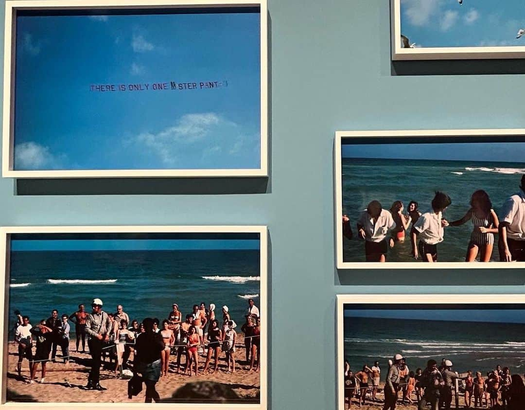 ジル・スチュアートさんのインスタグラム写真 - (ジル・スチュアートInstagram)「Last stop in London before heading back home, I visited @paulmccartney exhibit #eyesofthestorm at @nationalportraitgallery to find a photograph Paul took in 1964 in Miami Beach of my parent’s advertising sign dragged along by a single-engine plane cutting through a cloudless blue sky as the Beatles fooled around under the sun, looking up to see: ‘There is only one Mister Pants.’ To find this on my last day brought back so many beautiful memories of my parent’s hard work and passion for their fashion business and reminded me that there truly is only one Mister Pants!  ‘Would anyone claim to be the second Mister Pants?’」8月24日 6時46分 - jillstuart