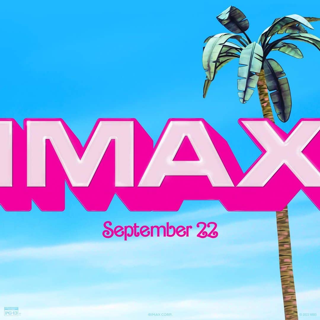 のインスタグラム：「You can still wear pink after Labor Day.😉💝  #BarbieTheMovie coming to IMAX for one week only, starting September 22.  Watch the biggest movie of the summer on the biggest screen, along with never before seen post-credit footage!」