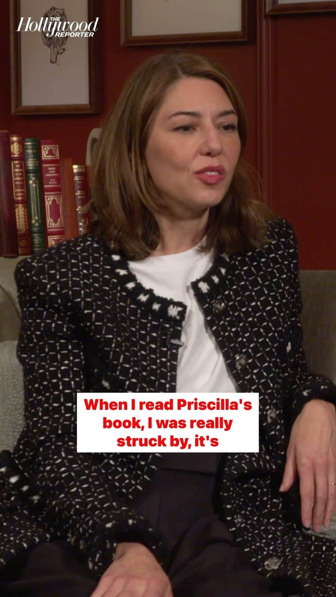ハリウッド・リポーターのインスタグラム：「#SofiaCoppola on why she wanted to make her film ‘Priscilla’ and tell #PriscillaPresley’s story」