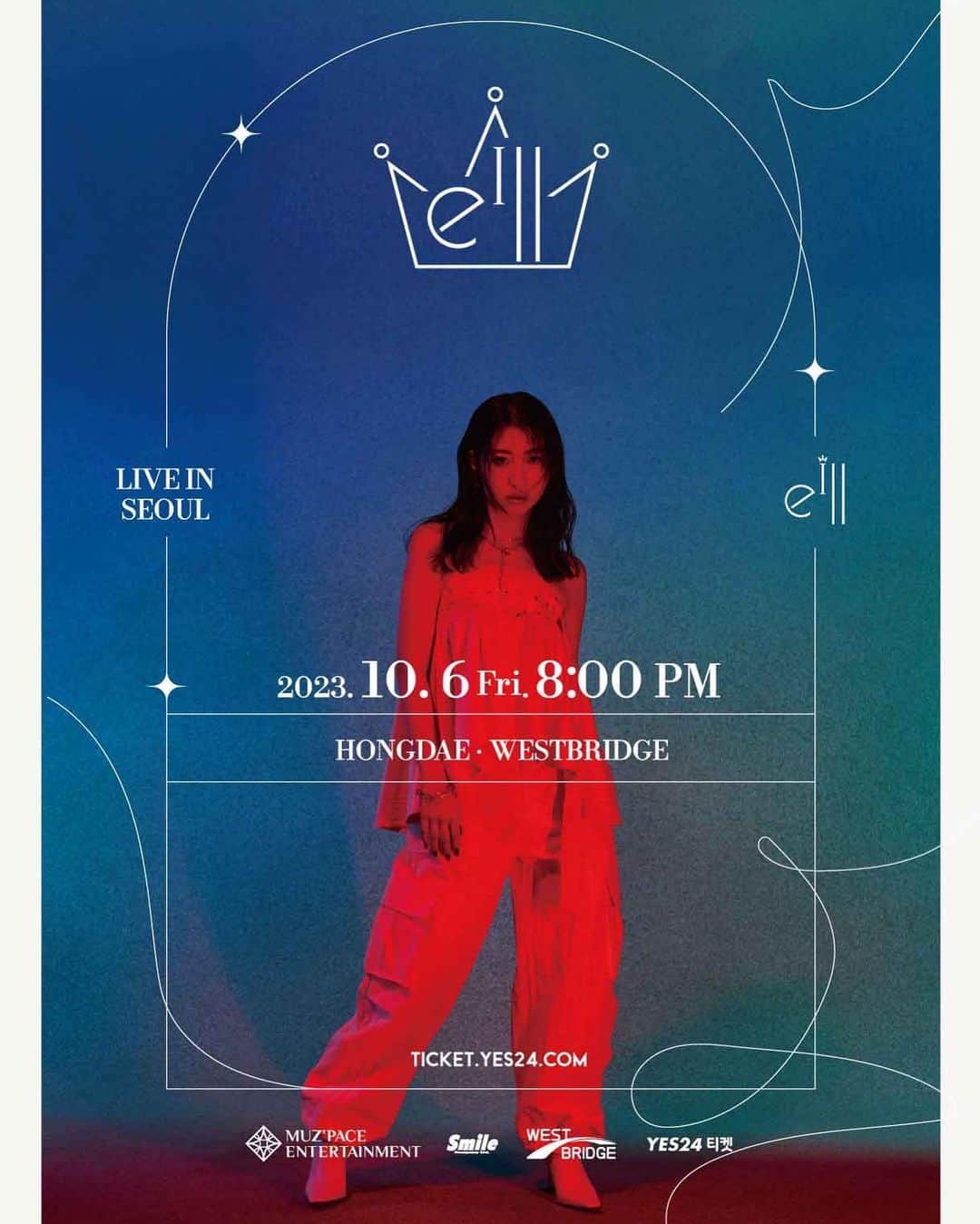 eillのインスタグラム：「eill SEOUL 1st ONE MAN LIVE 🤍🇰🇷 안녕하세요 에이루 입니다! 10월6일에 서울에서 첫 단독 콘서트가 전했습니다 !!  너무나 꿈같아서 ㅋㅋㅋ 두근두근 ㅎㅎㅎ 여러분 꼭 꼭 !! 보러와주세용~~ !🫶🏻  ☆ 10.6.2023 OPEN 19:00 / START 20:00  서울 HONGDAE WEST BRIDGE  티켓 🎫 yes24 NOW ON SALE   ☆부산 9월 24일  BUSAN US EARTH FESTIVAL  출연 하겠습니다!!!  이것도 티켓 NOW ON SALE 에요 ㅎㅎ   한국 팬 여러분 한국에서 봐요 ~~~ 🤍🤍  BIG LOVE :) 🖤   PS : 듣고 싶은 노래 있으면 알려주세요~~~~🤍 #eill #에이루」